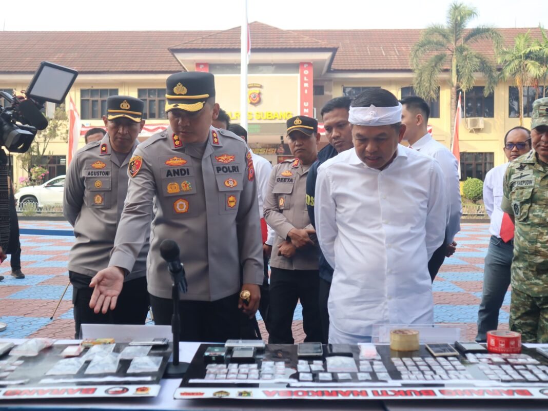 Polres Subang Ungkap Kasus Begal Purwadadi dan 26 Kasus Narkotika