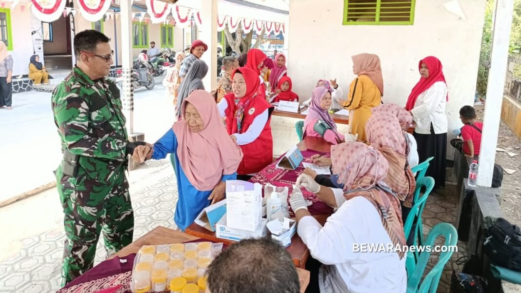 Danramil 0511/Pusakanagara Monitoring Tracing TBC dan CKG di Desa Mundusari Danramil 0511/Pusakanagara Monitoring Tracing TBC dan CKG di Desa Mundusari