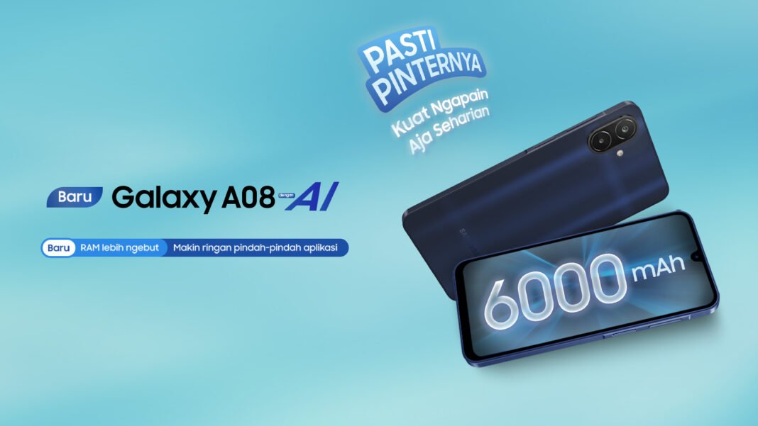 Samsung Galaxy A08 Resmi di Indonesia: Baterai Jumbo 6.000 mAh, Fitur AI Lengkap, dan Update Software Hingga 6 Tahun! Samsung Galaxy A08 Resmi di Indonesia: Baterai Jumbo 6.000 mAh, Fitur AI Lengkap, dan Update Software Hingga 6 Tahun!