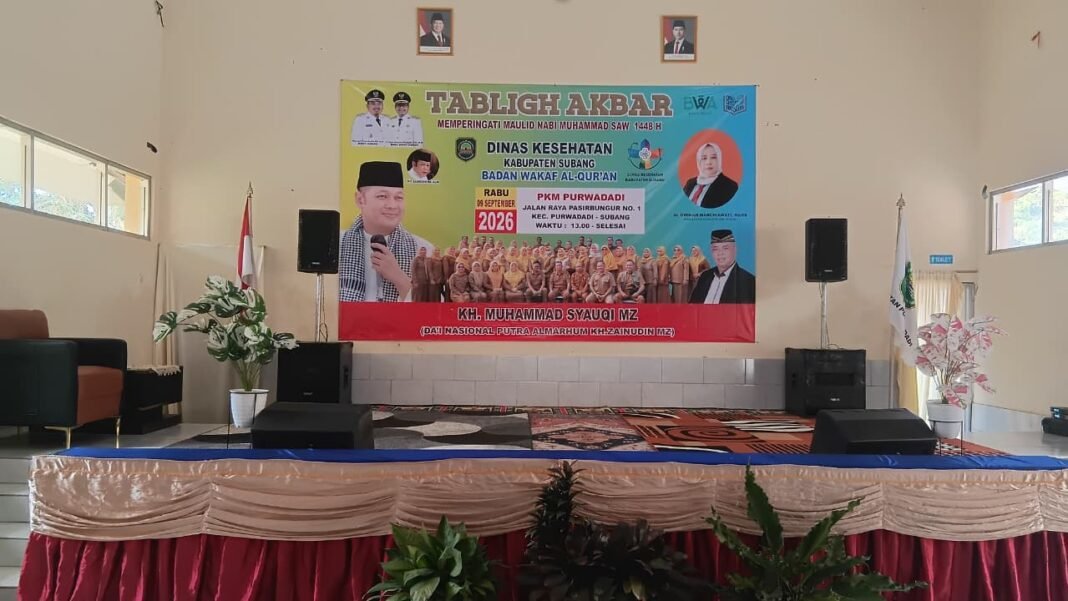 Dinkes Subang & 40 Puskesmas Gelar Tabligh Akbar Maulid 1448 H Bersama KH. Muhammad Syauqi MZ Dinkes Subang & 40 Puskesmas Gelar Tabligh Akbar Maulid 1448 H Bersama KH. Muhammad Syauqi MZ