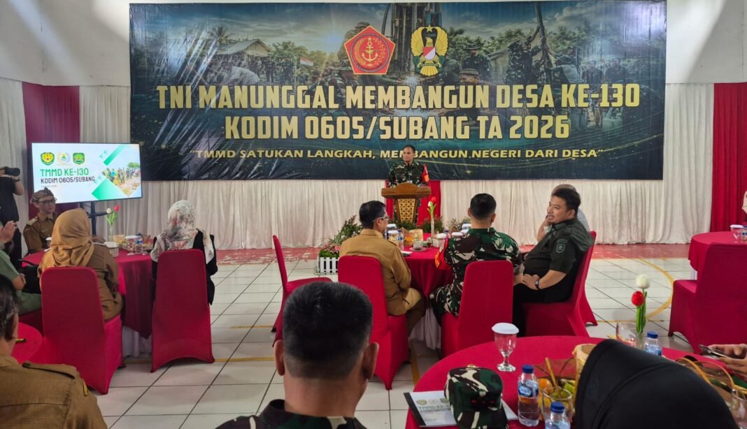Dandim 0605/SUBANG Paparkan Sasaran TMMD ke 130, Jalan Baru dan Air Bersih Jadi Prioritas Utama di Desa Cupunagara Dandim 0605/SUBANG Paparkan Sasaran TMMD ke 130, Jalan Baru dan Air Bersih Jadi Prioritas Utama di Desa Cupunagara