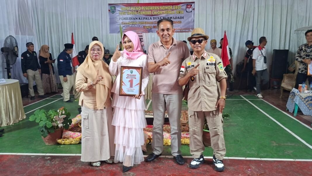 Satu Tekad Satu Janji Satu Suara, Virda Emira Winestri Satu-Satunya Perempuan Calon Kades Purwadadi Nomor Urut 1 Siap Wujudkan Purwadadi Sahate Satu Tekad Satu Janji Satu Suara, Virda Emira Winestri Satu-Satunya Perempuan Calon Kades Purwadadi Nomor Urut 1 Siap Wujudkan Purwadadi Sahate